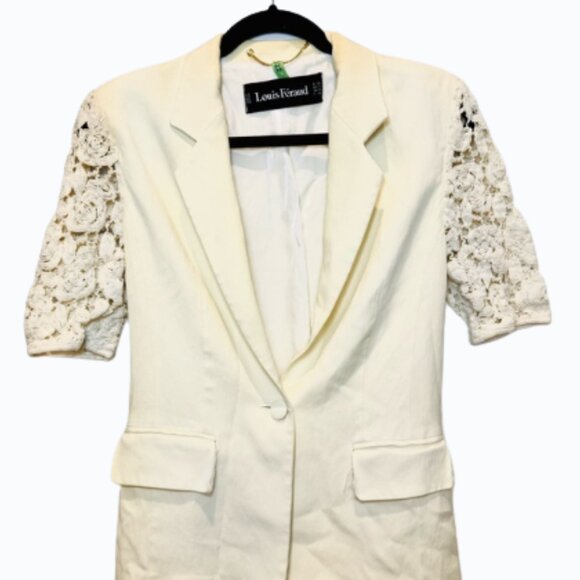 Louis Feraud Vintage 80s 90s 2-Piece Skirt Suit Paris Sz 6 - Picture 1 of 12